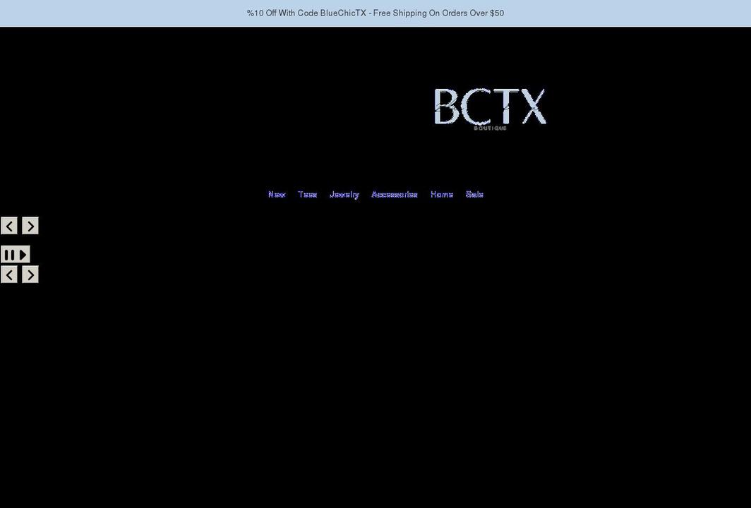bluechictx.com shopify website screenshot