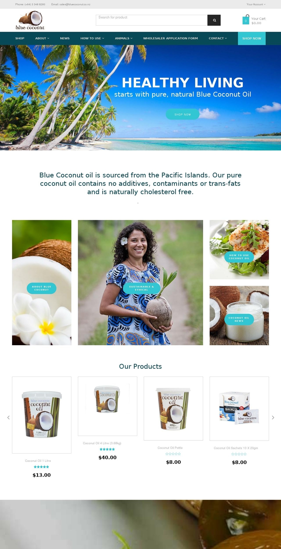 bluecoconut microapps Shopify theme site example bluecoconutrepublic.co.nz