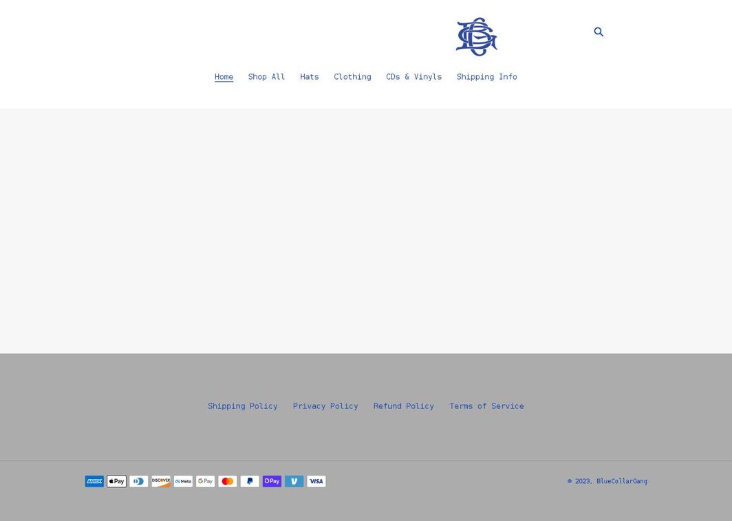 bluecollargang.shop shopify website screenshot