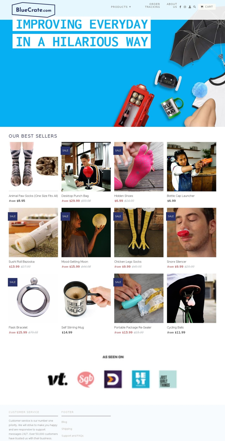bluecrate.com shopify website screenshot