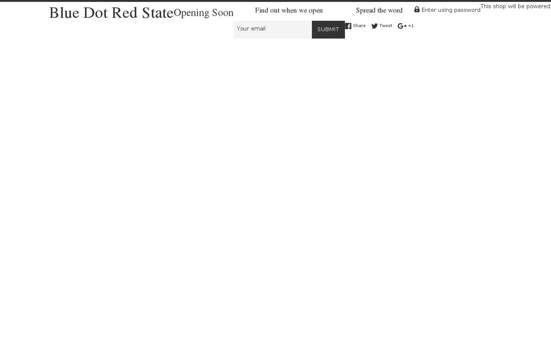 bluedotredstate.com shopify website screenshot