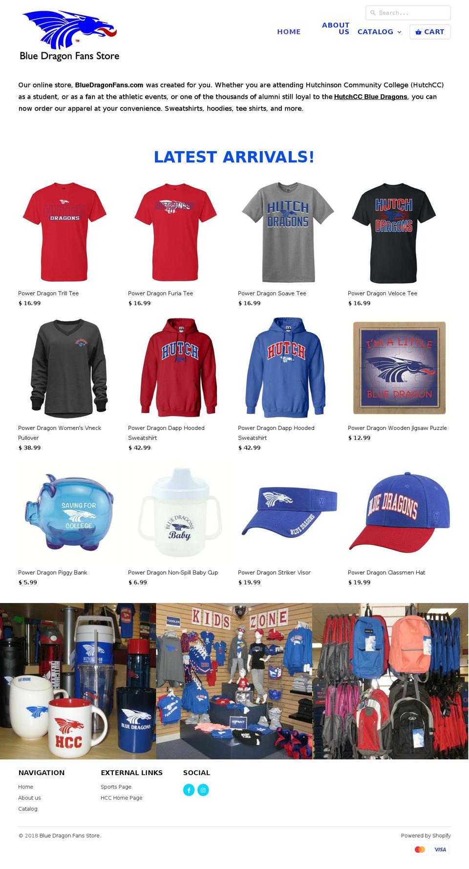 bluedragonfans.com — Shopify storefront screenshot