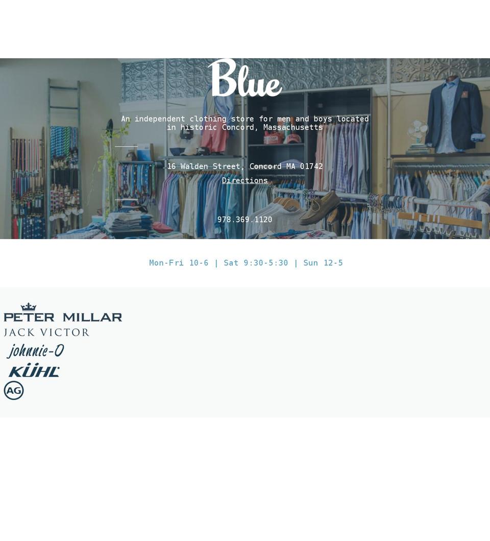 bluedrygoods.com shopify website screenshot