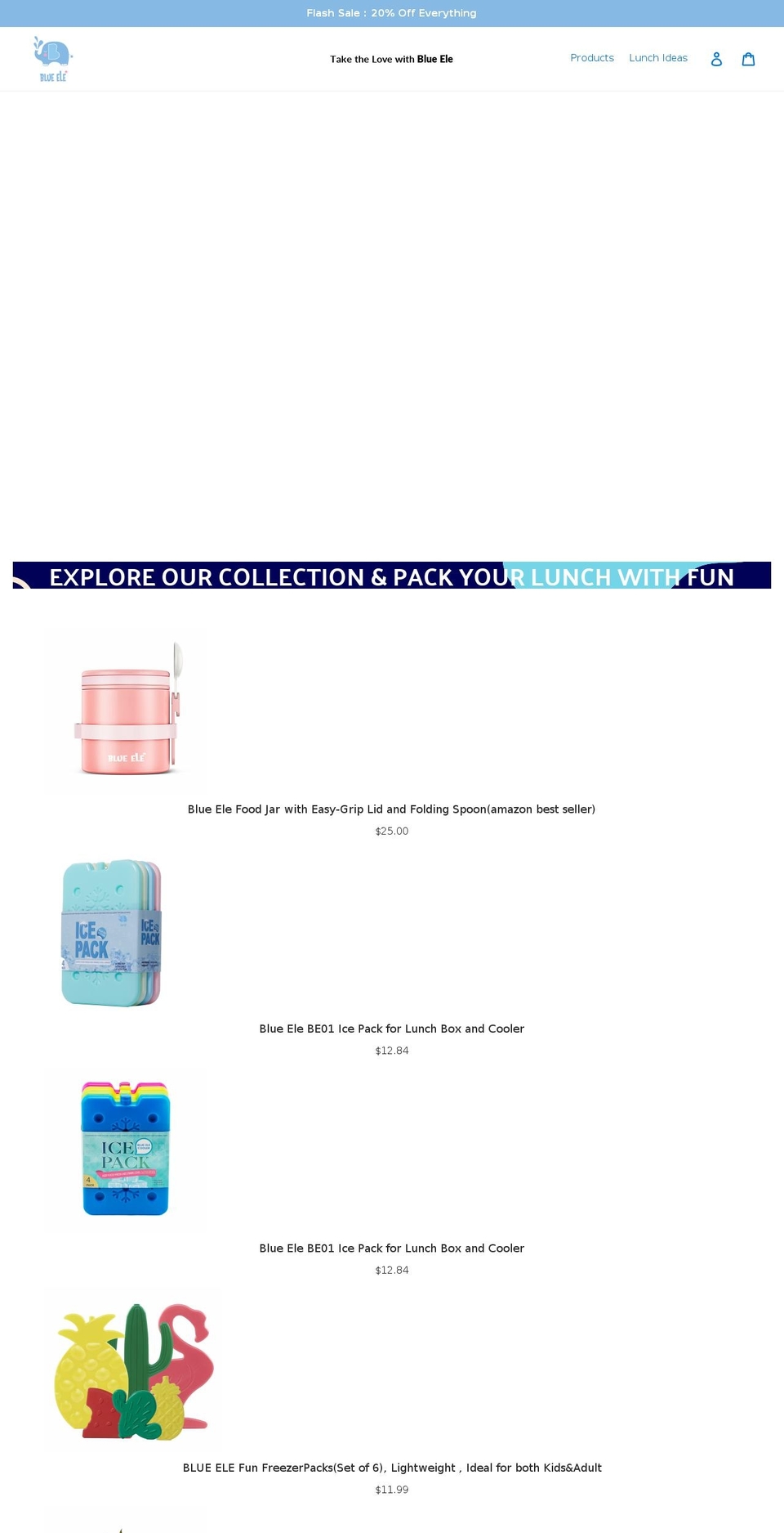 blueeleusa.com shopify website screenshot