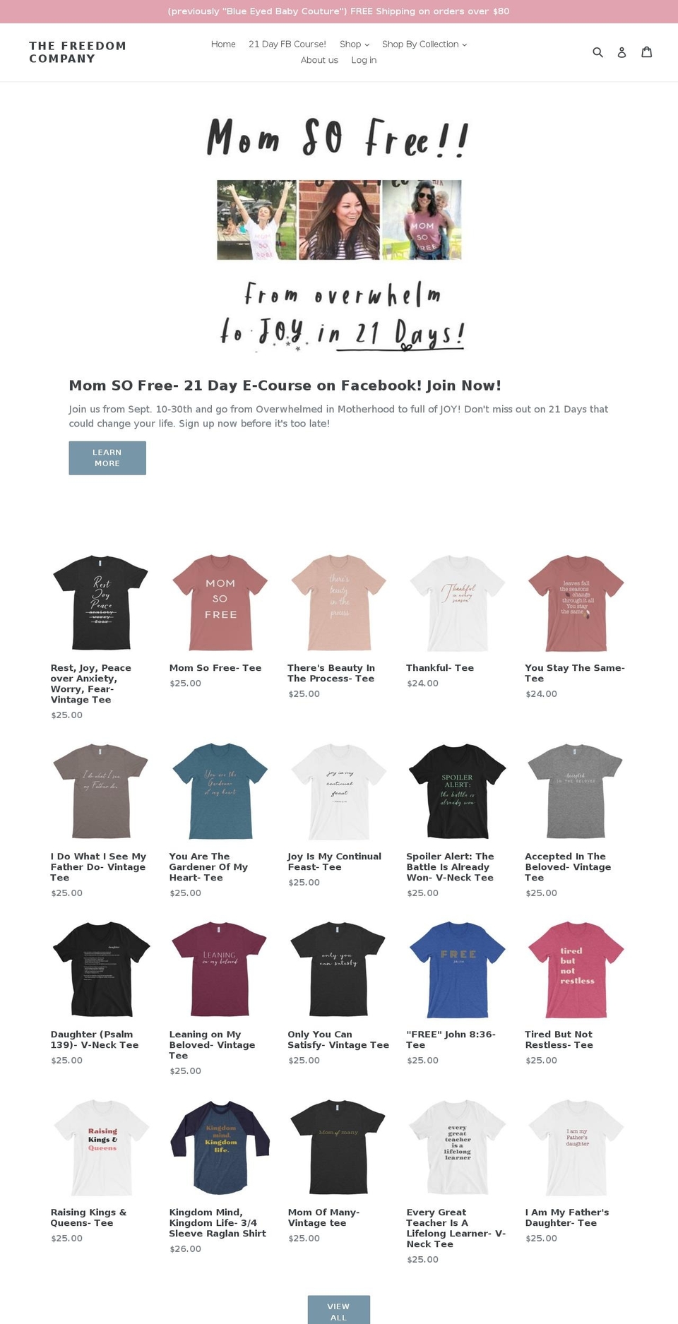 blueeyedbabycouture.com — Shopify storefront screenshot