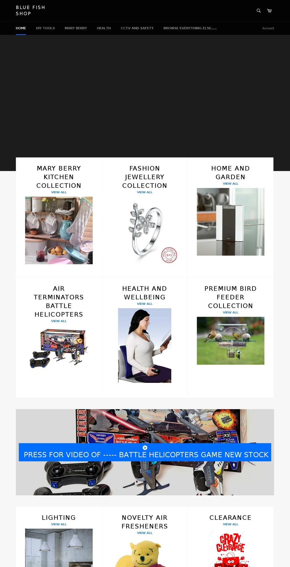 bluefishshop.com — Shopify storefront screenshot