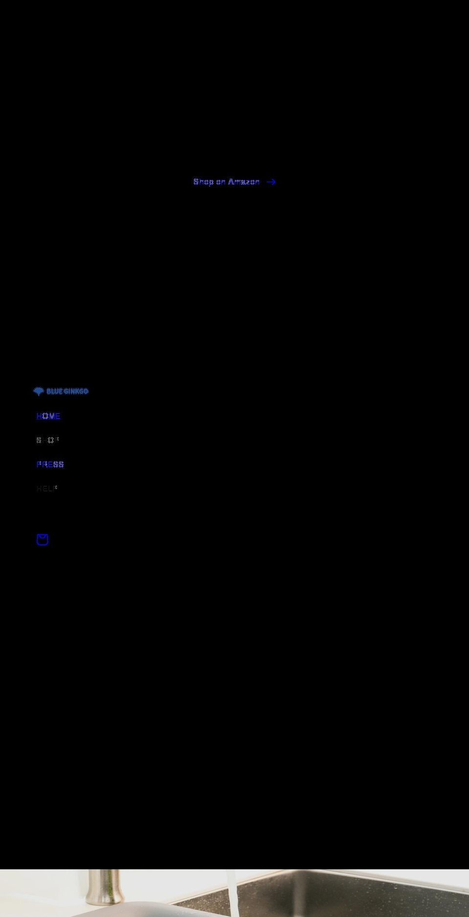 blueginkgoshop.com shopify website screenshot
