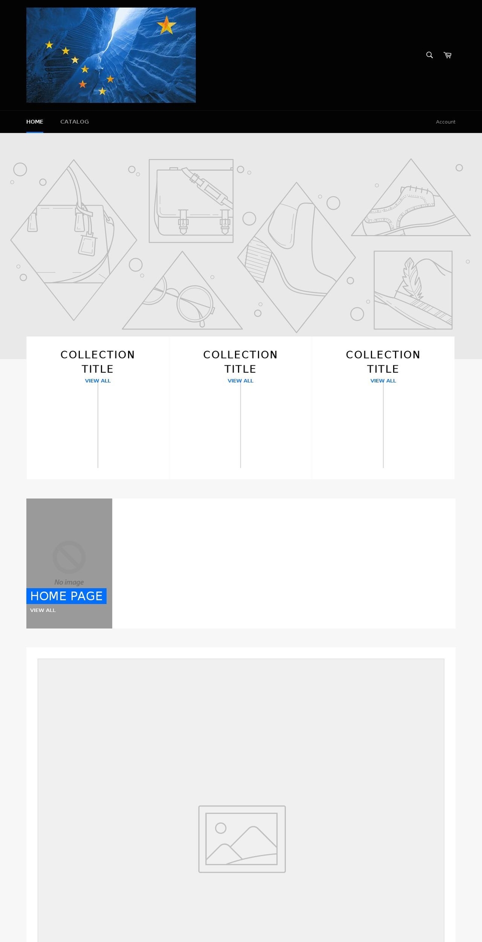 blueglaciergraphics.com — Shopify storefront screenshot