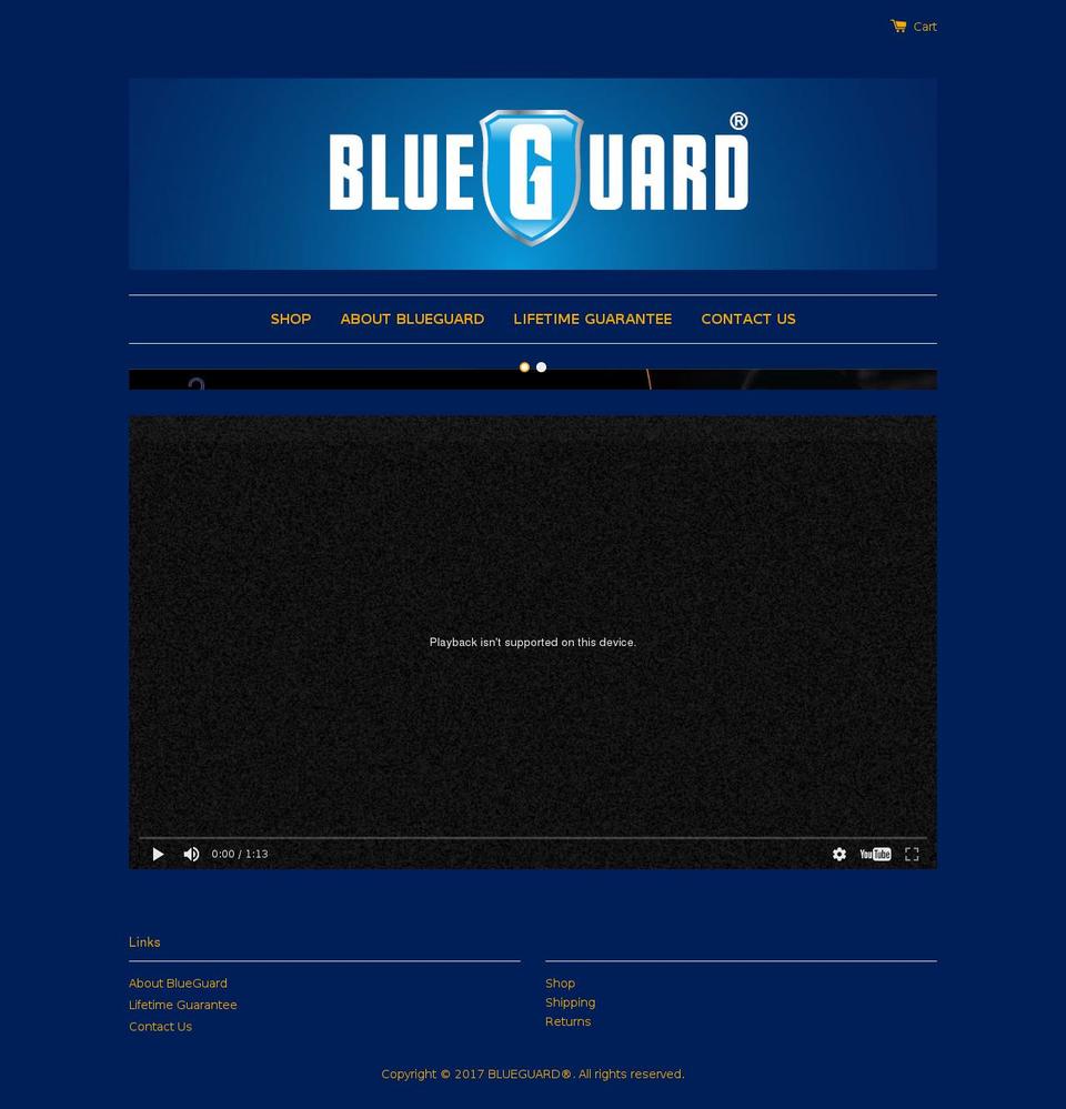 blueguardsocks.com shopify website screenshot