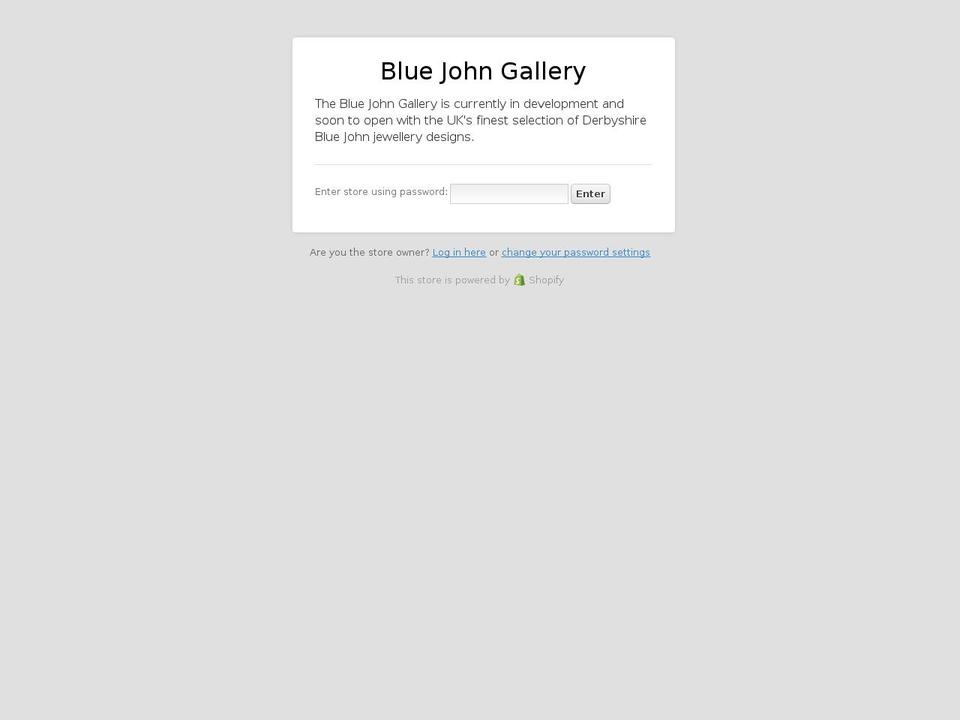 bluejohngallery.com shopify website screenshot
