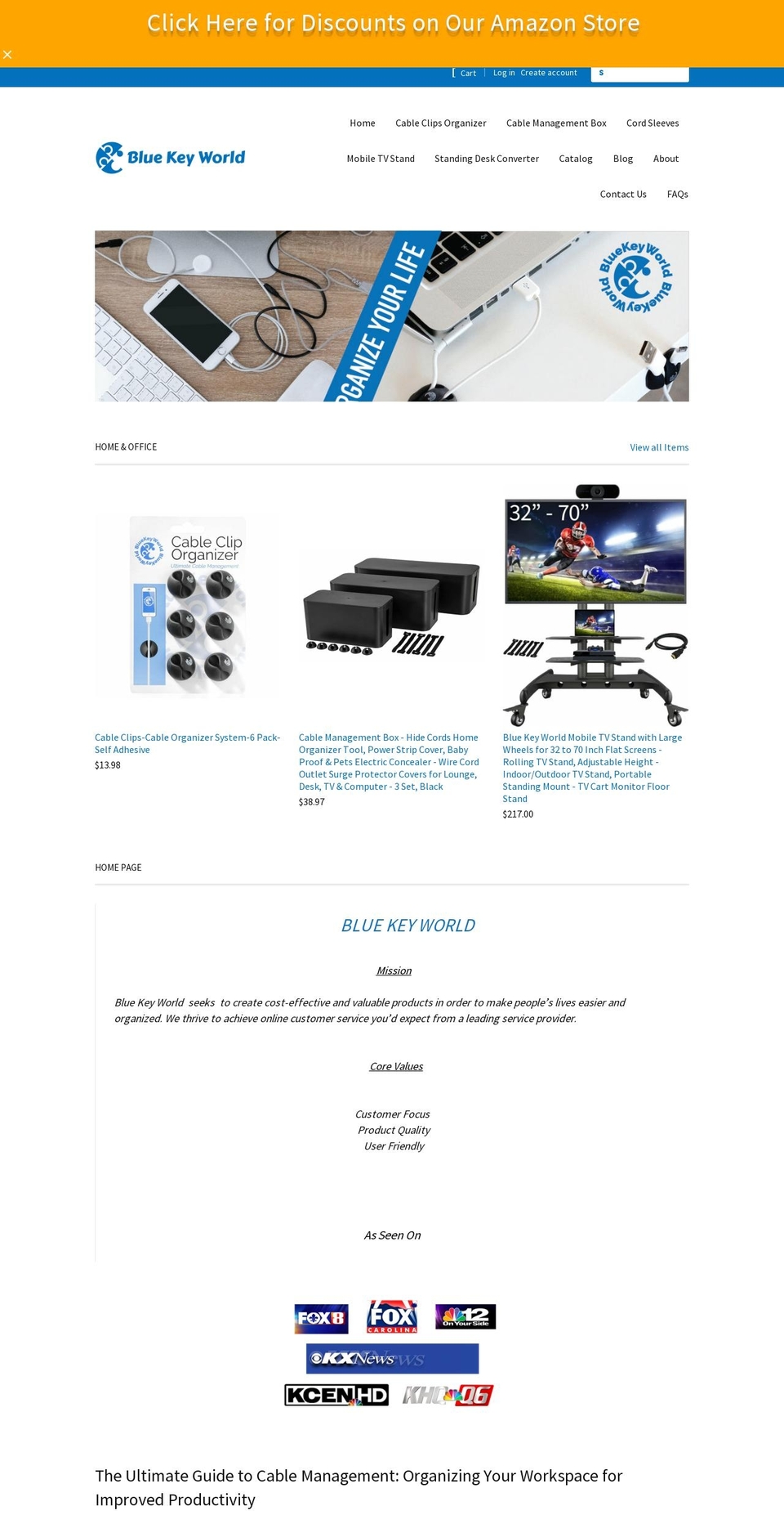 bluekeyworld.com shopify website screenshot