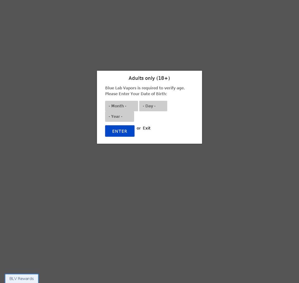 Copy of Showcase Shopify theme site example bluelabvapors.org