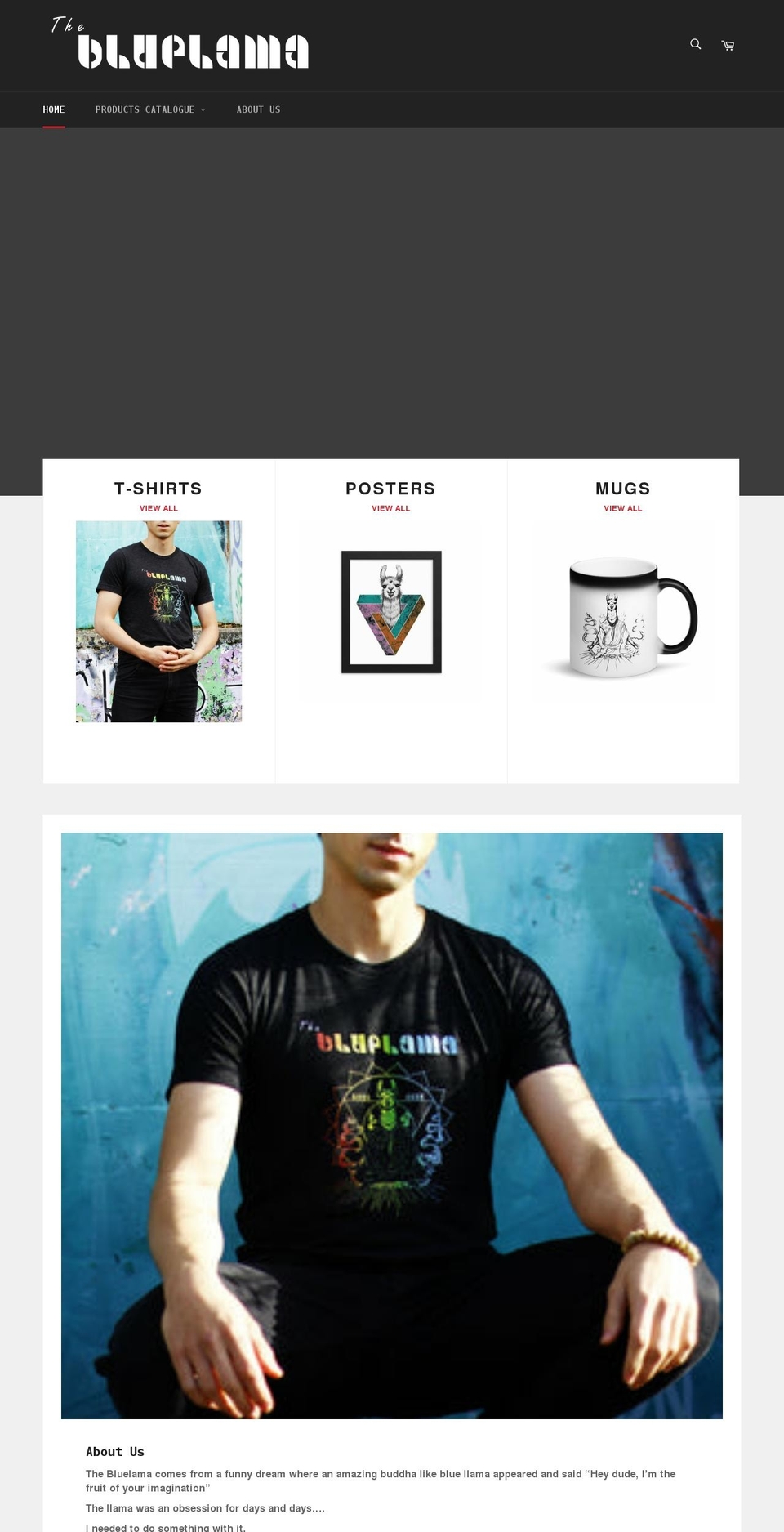 bluelamashop.com shopify website screenshot