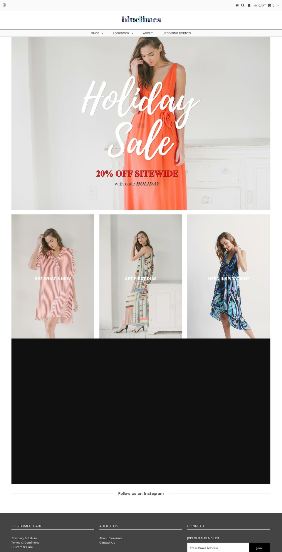 bluelimes.com — Shopify storefront screenshot