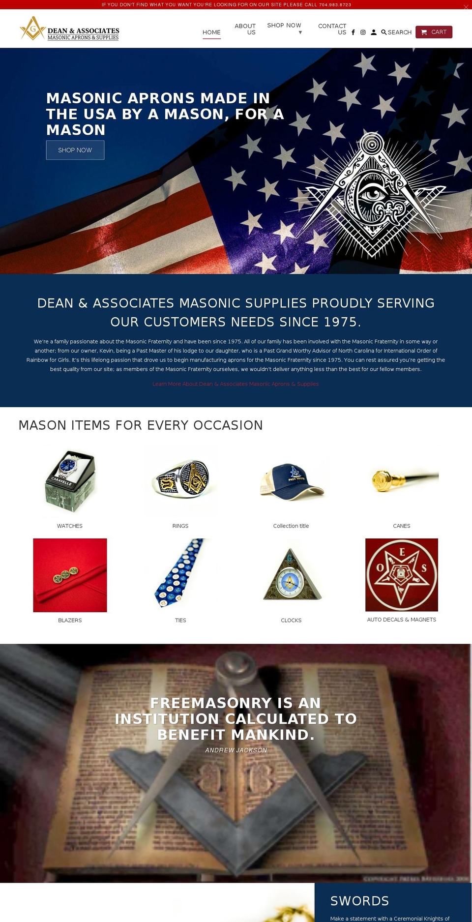bluelodgeaprons.net shopify website screenshot