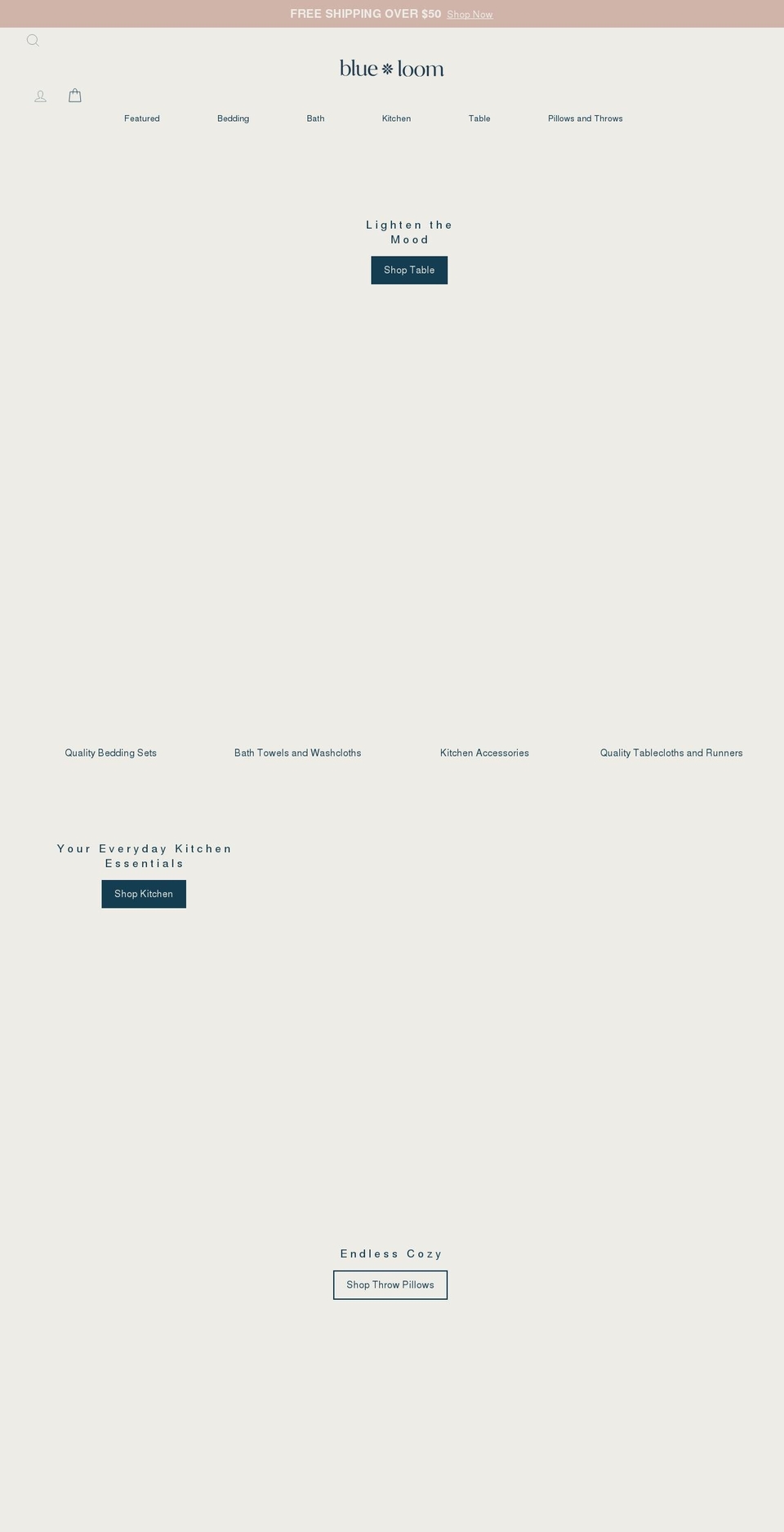 blueloom.com shopify website screenshot