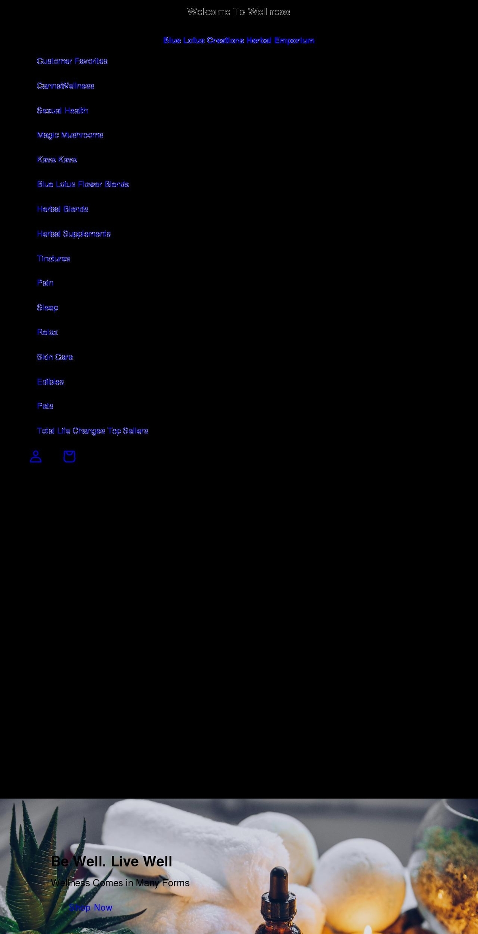 bluelotuscreations.net shopify website screenshot