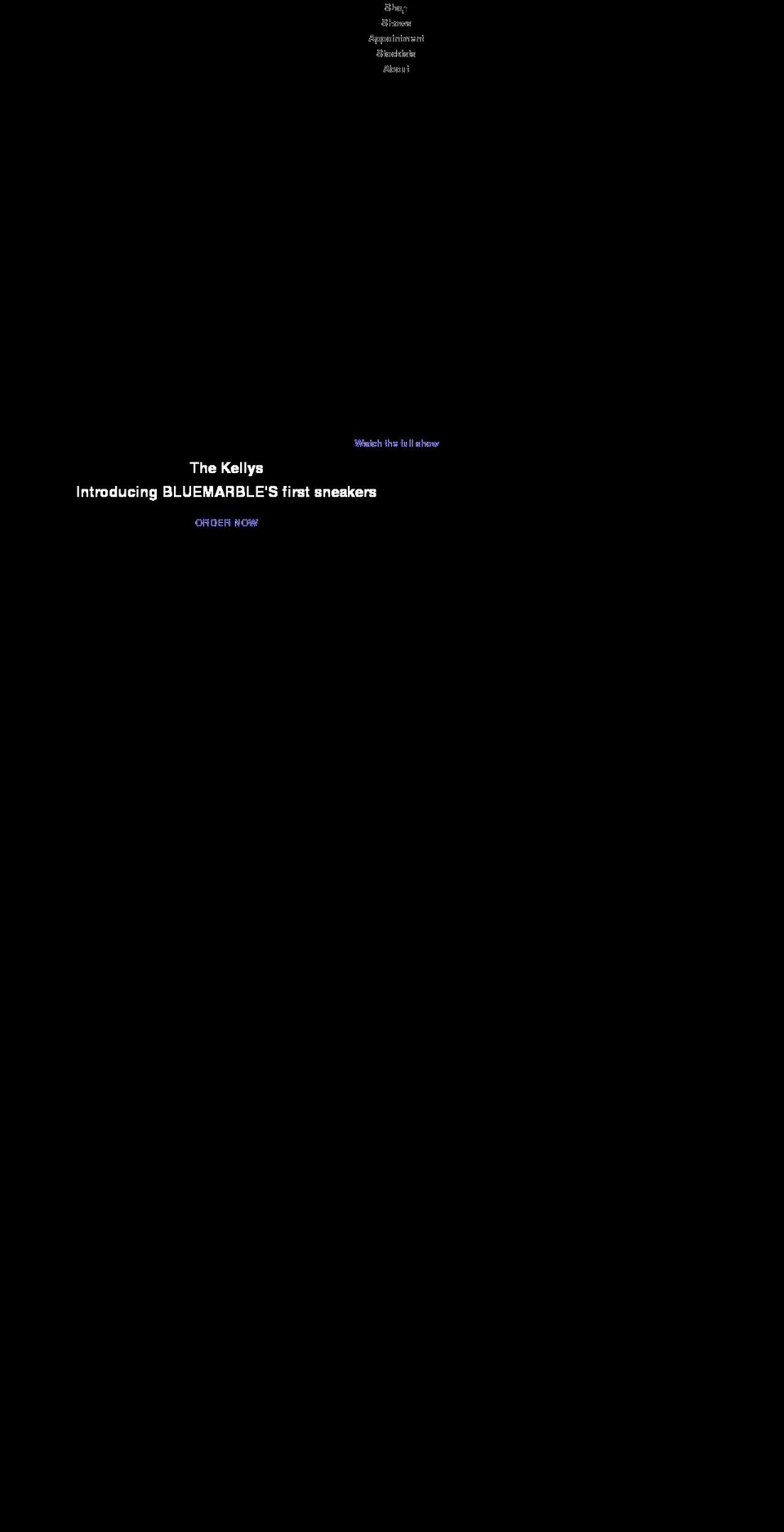 bluemarbleparis.com shopify website screenshot