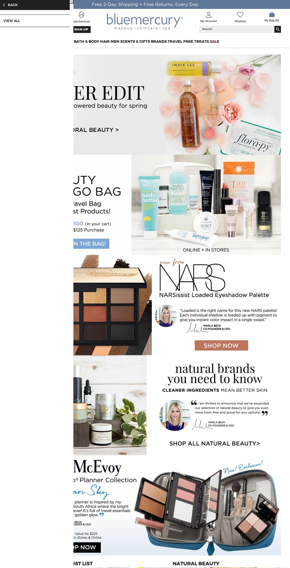 bluemercuryskin.com shopify website screenshot
