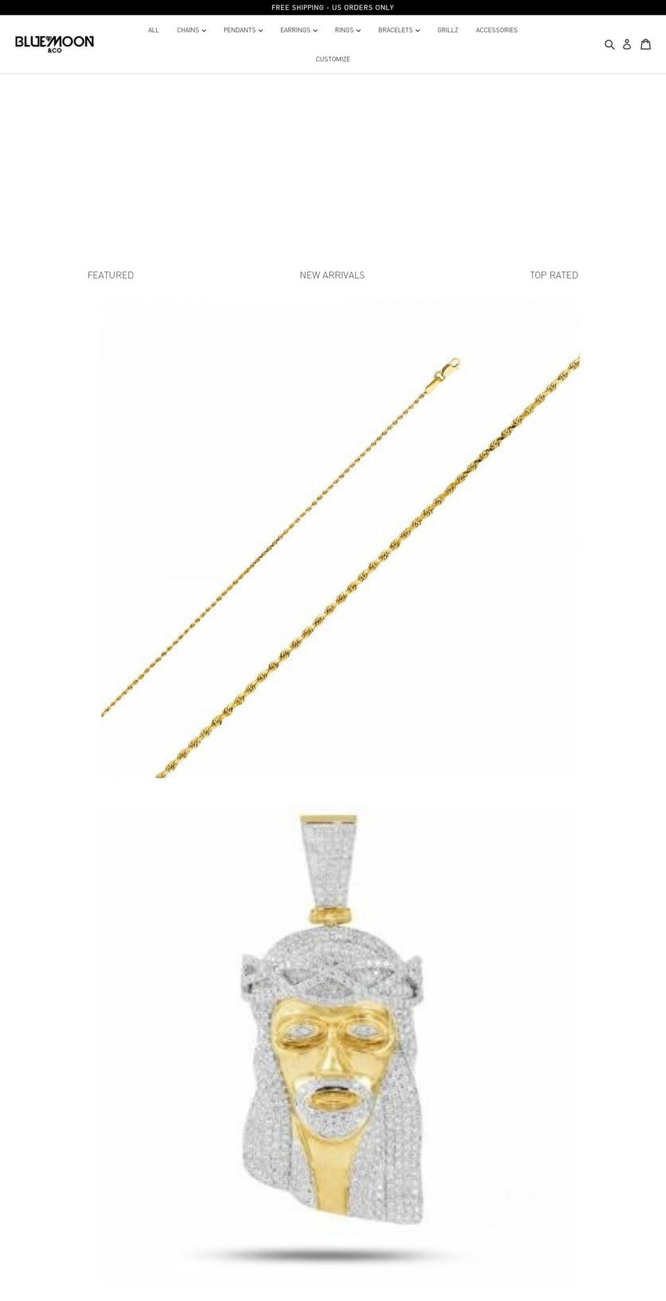 bluemoonco.com shopify website screenshot