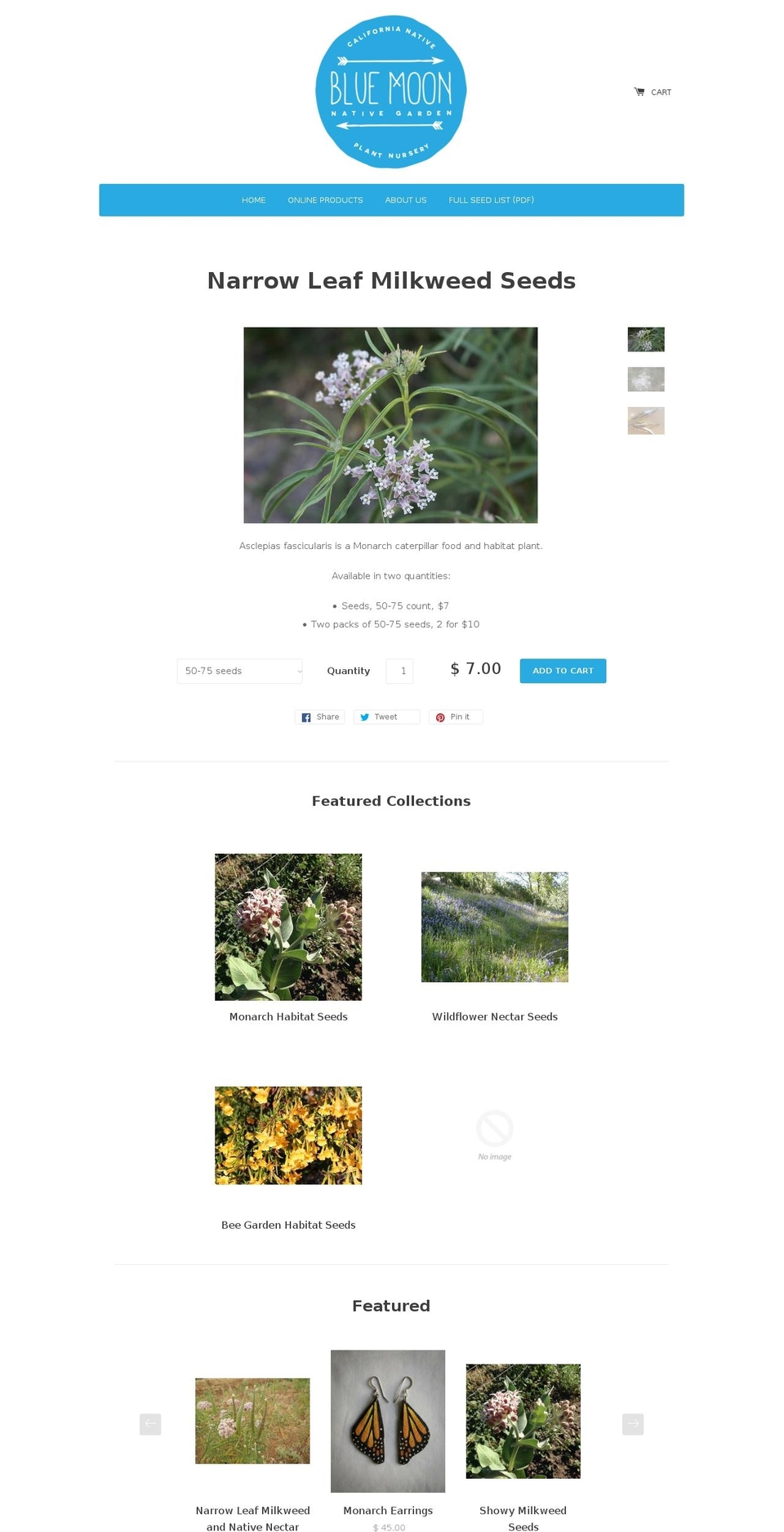 bluemoonnative.com shopify website screenshot
