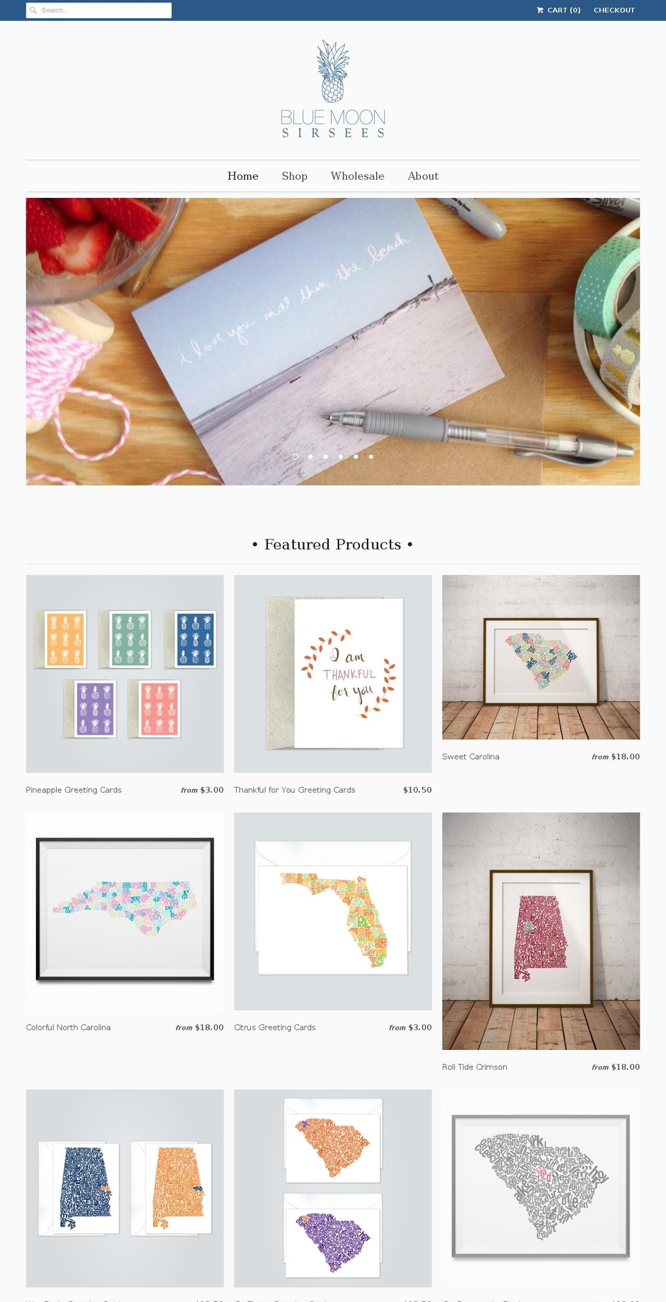 bluemoonsirsees.com — Shopify storefront screenshot