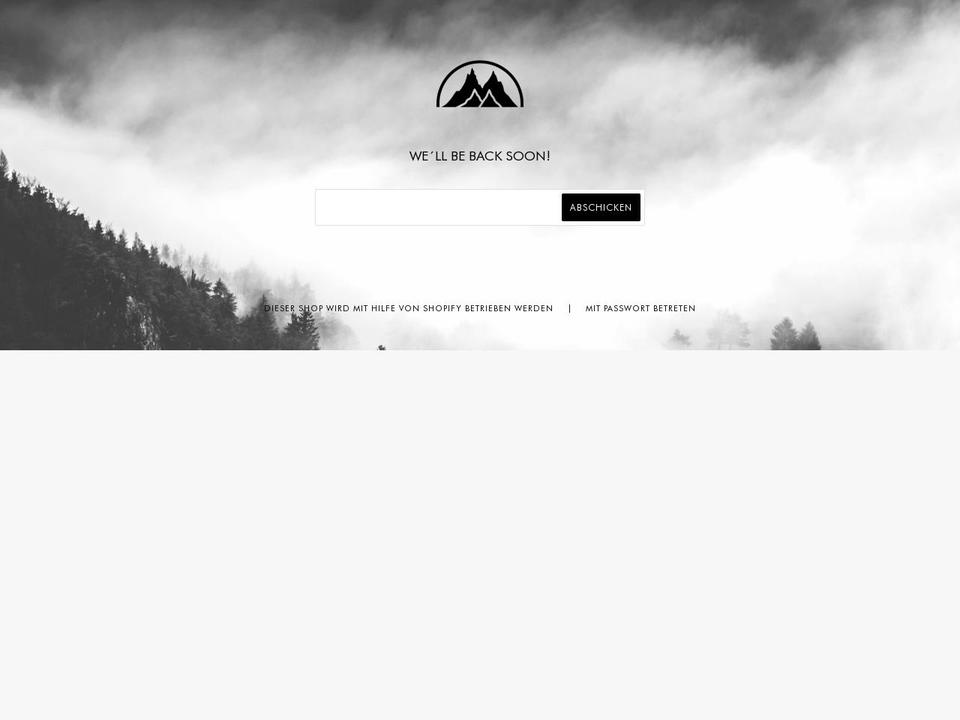 bluemountainstore.de shopify website screenshot