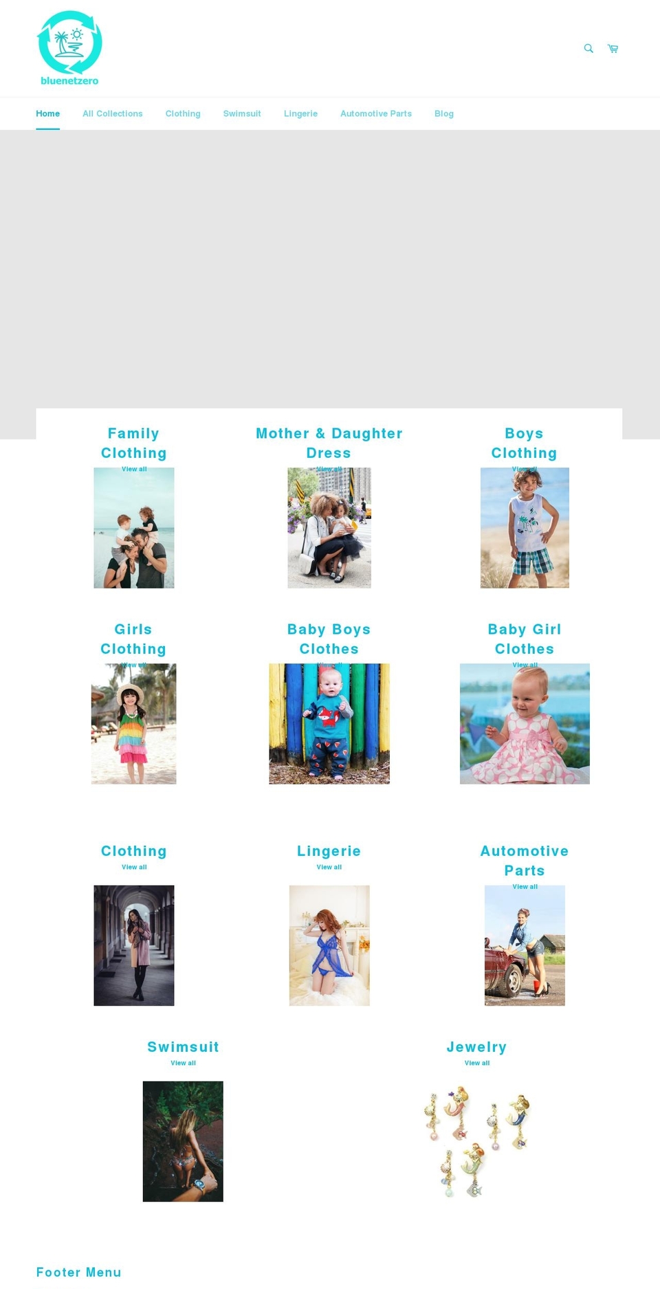 bluenetzero.com shopify website screenshot