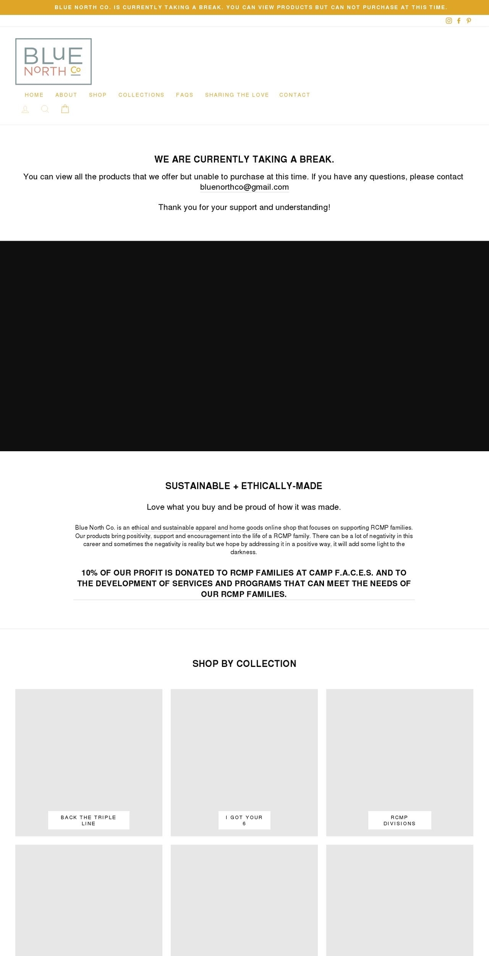 bluenorthco.com shopify website screenshot