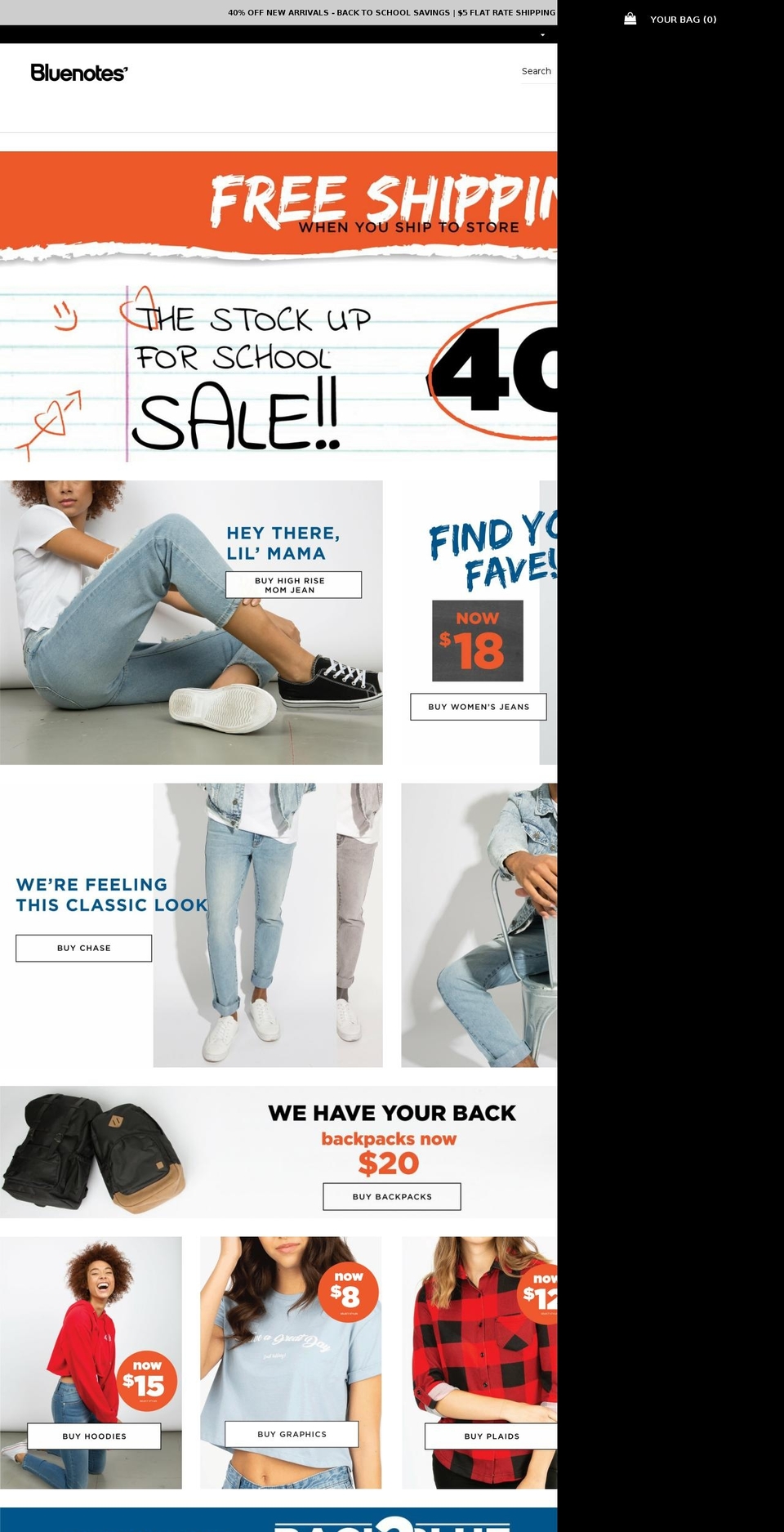 Publish 40% Off - August 10th 2018 Shopify theme site example bluenotes.ca