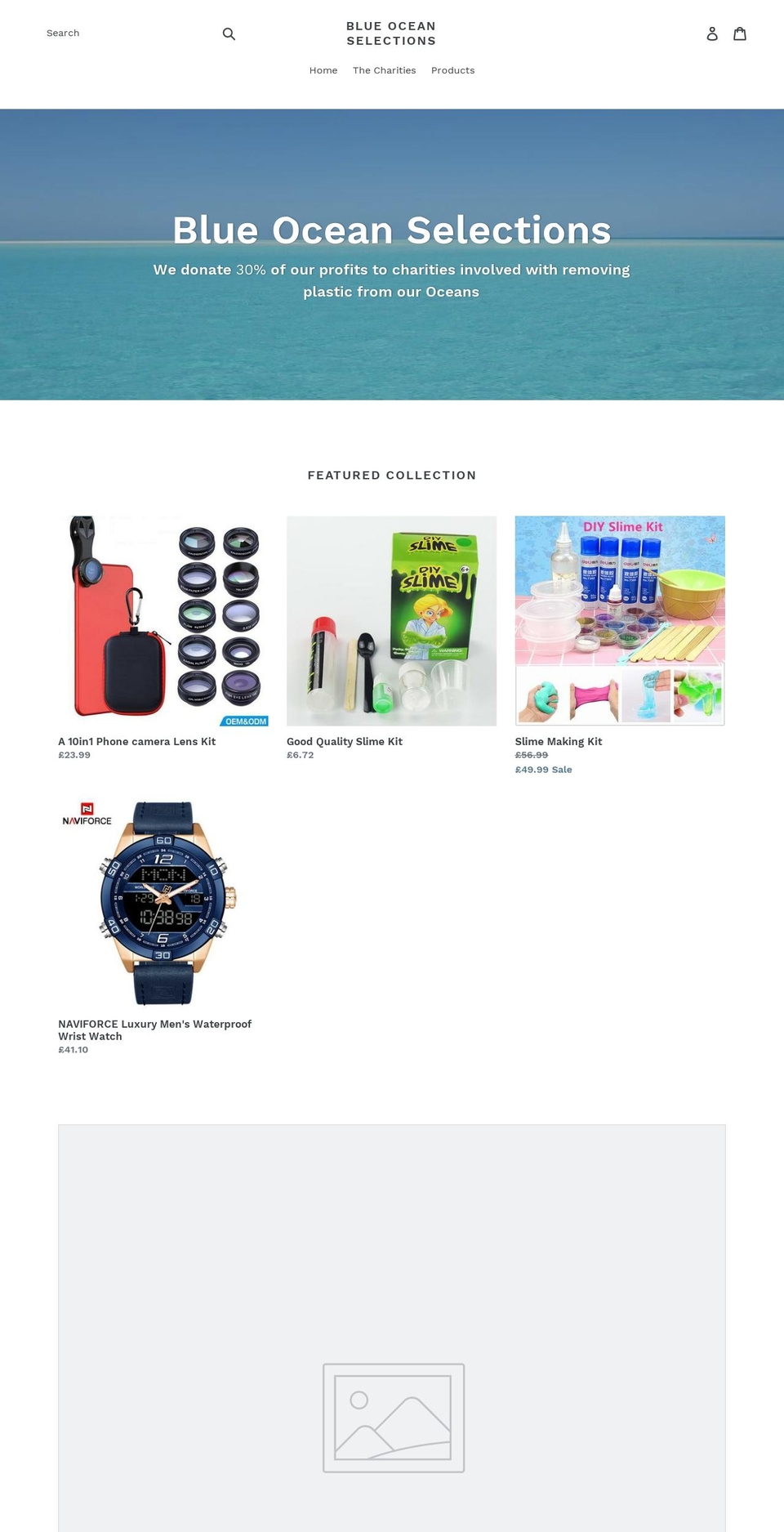 blueocean.co shopify website screenshot