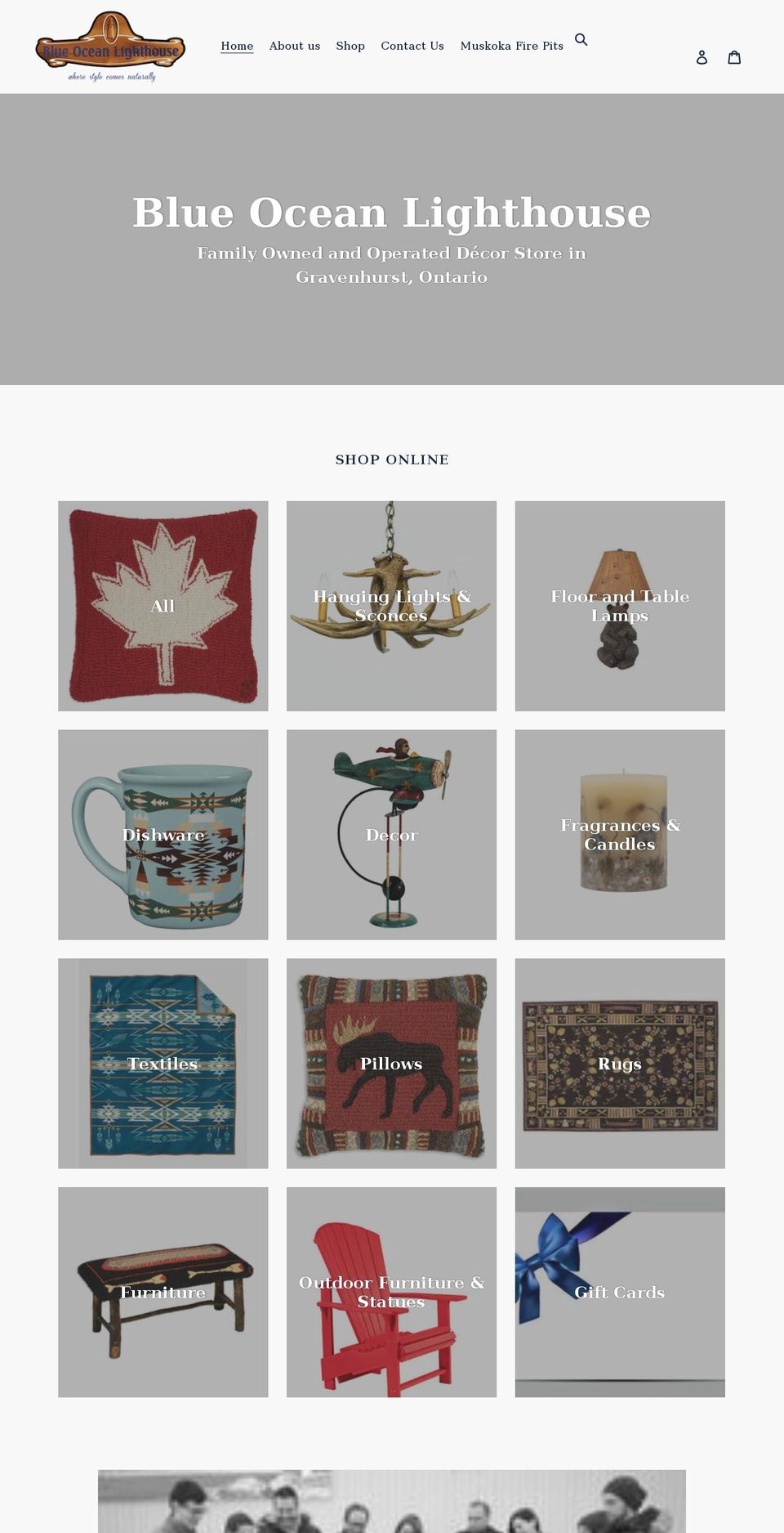 blueoceanlighthouse.com shopify website screenshot