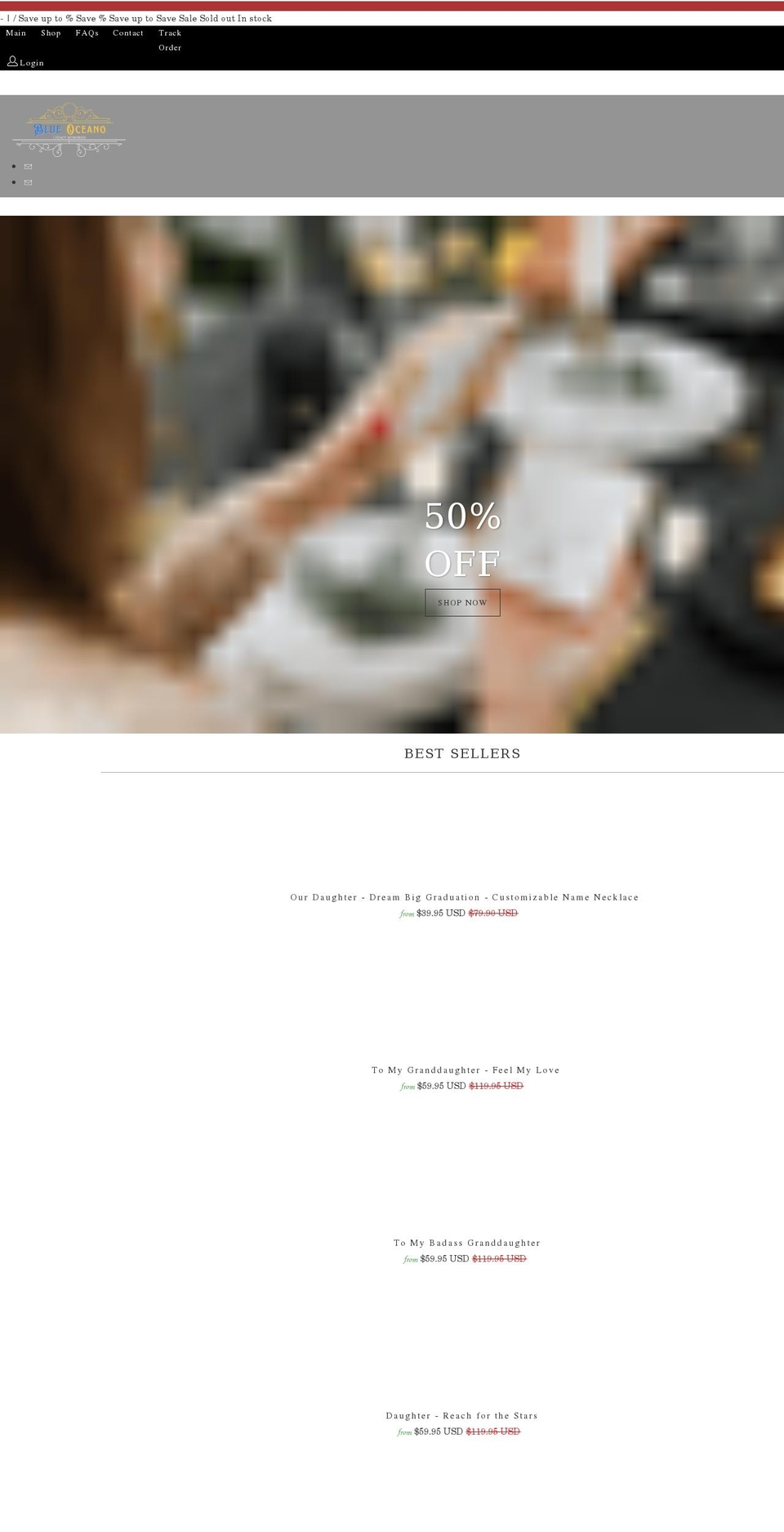 blueoceano.com shopify website screenshot