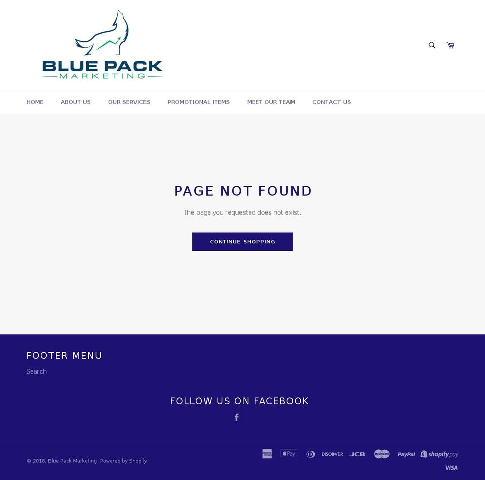 bluepackprinting.com shopify website screenshot
