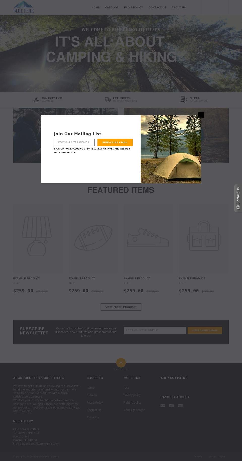 hosoren-index-header3 Shopify theme site example bluepeakoutfitters.com