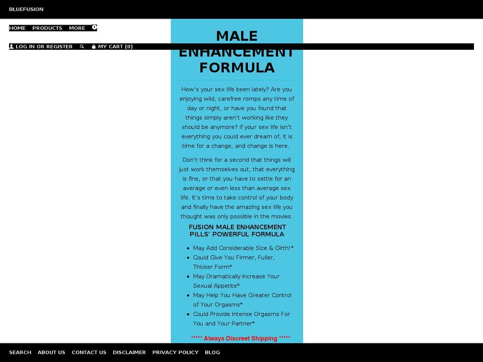 bluepearlformen.com shopify website screenshot