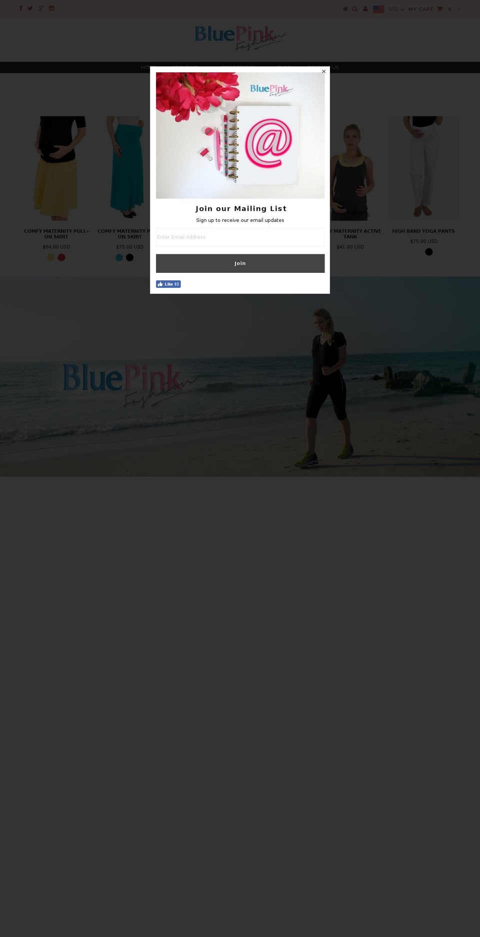 bluepinkfashion.com — Shopify storefront screenshot