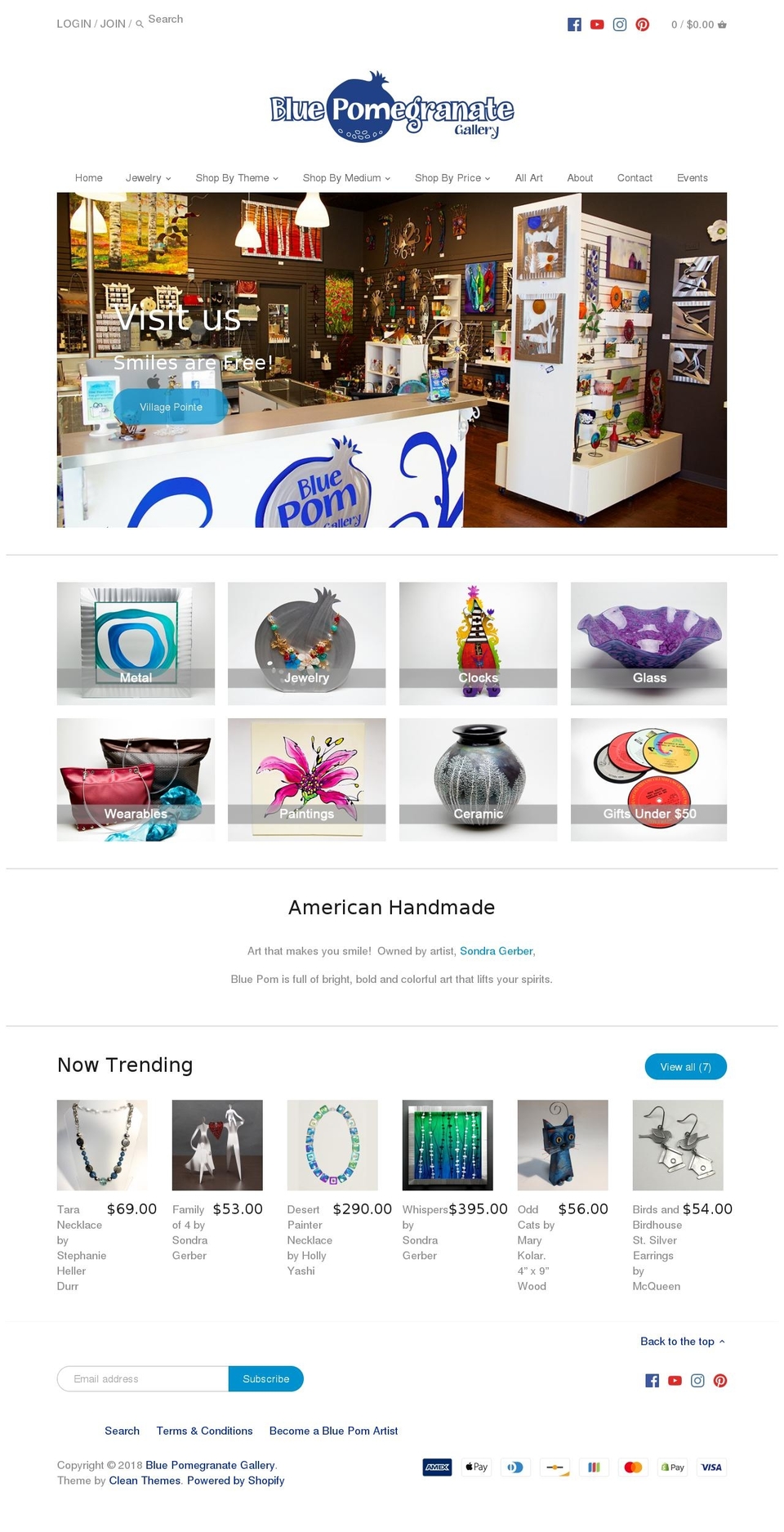 bluepom.com — Shopify storefront screenshot