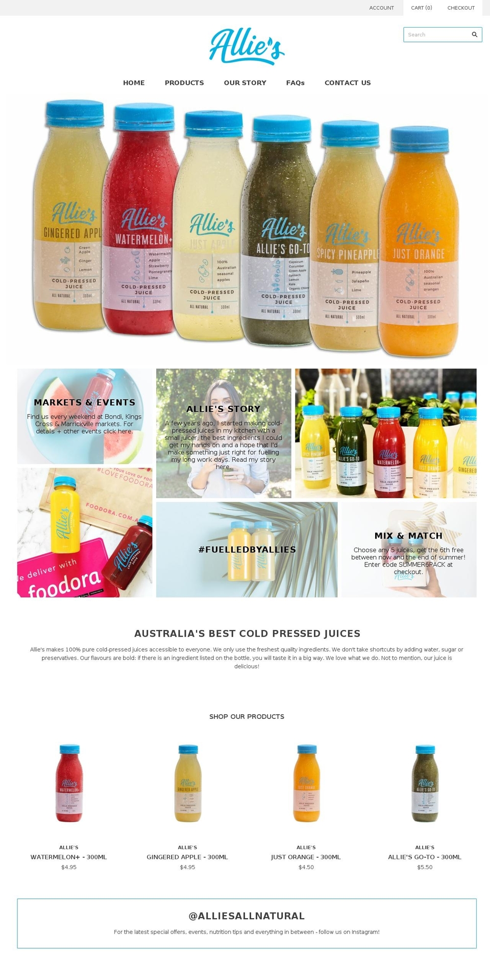 bluepressjuice.com — Shopify storefront screenshot