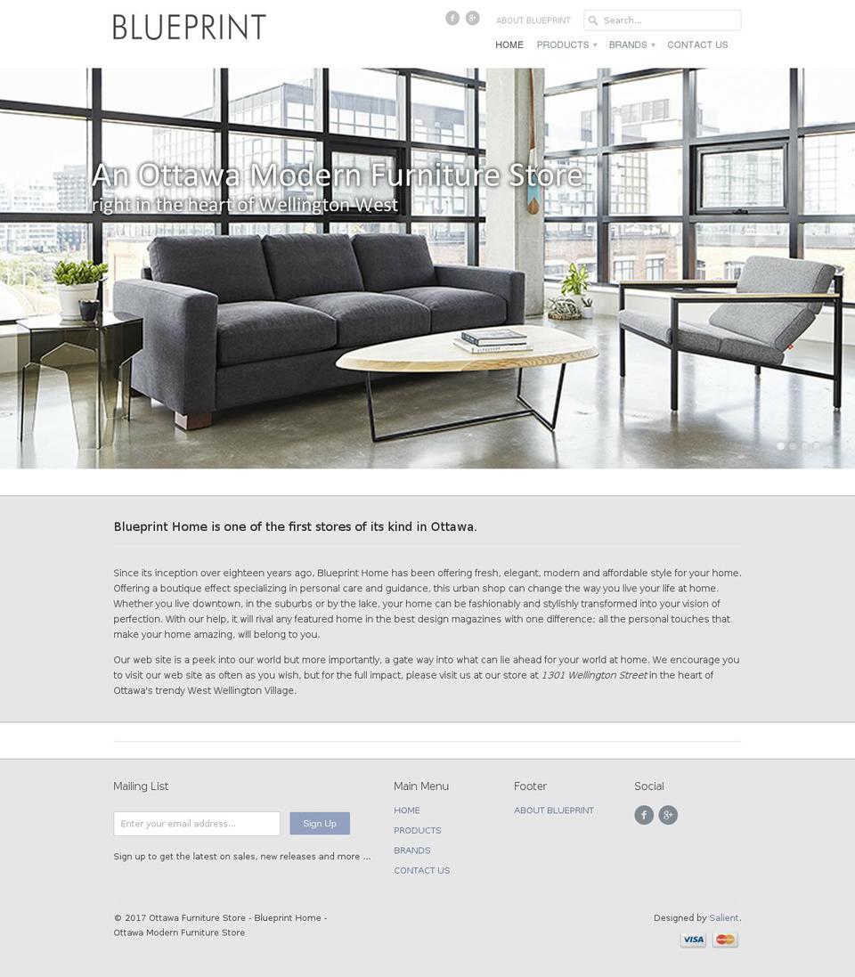 Capital Shopify theme site example blueprinthome.com
