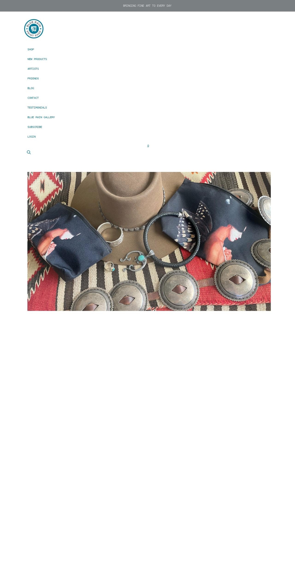bluerainprintshop.com shopify website screenshot