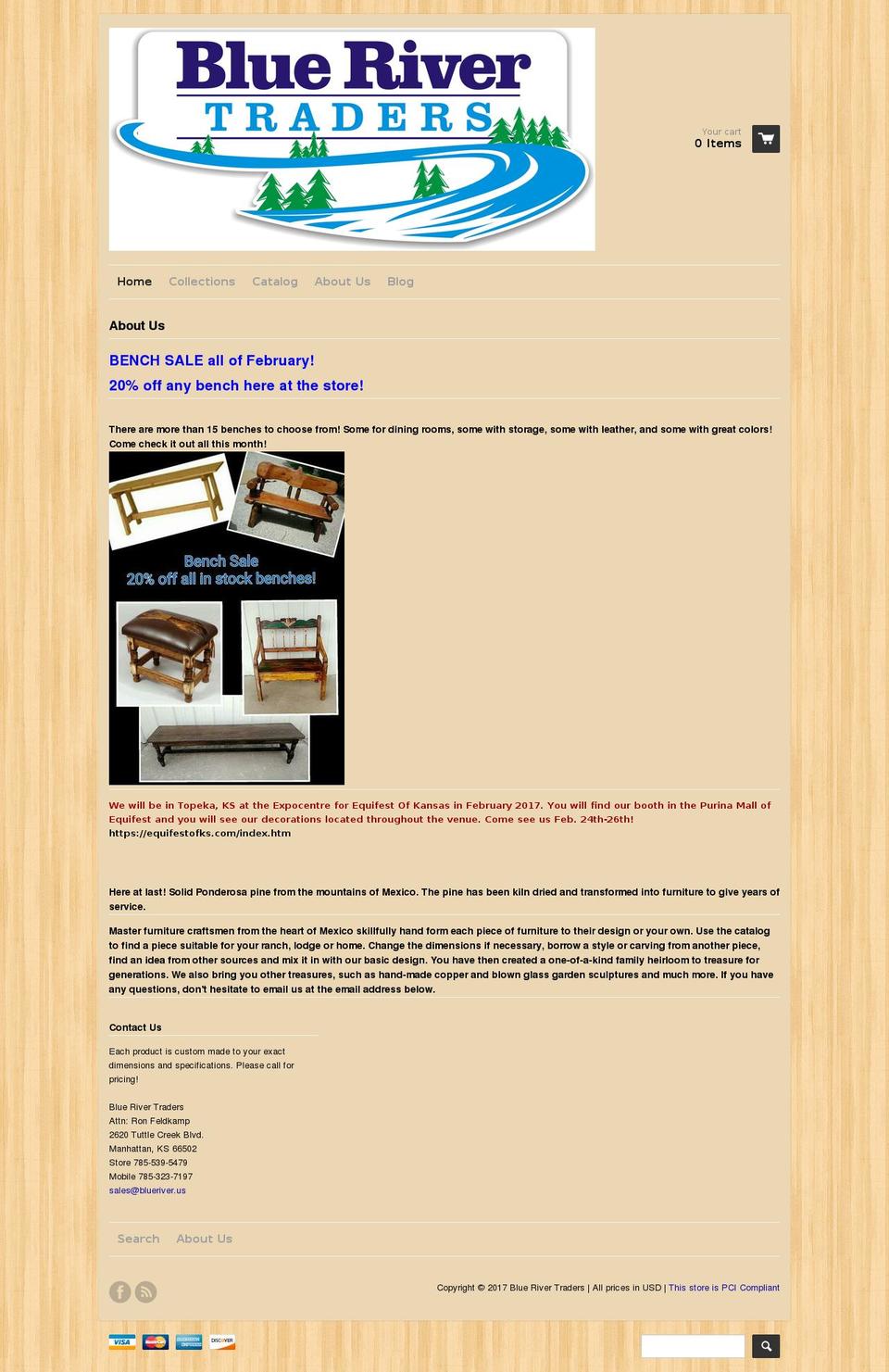 bluerivertraders.com shopify website screenshot