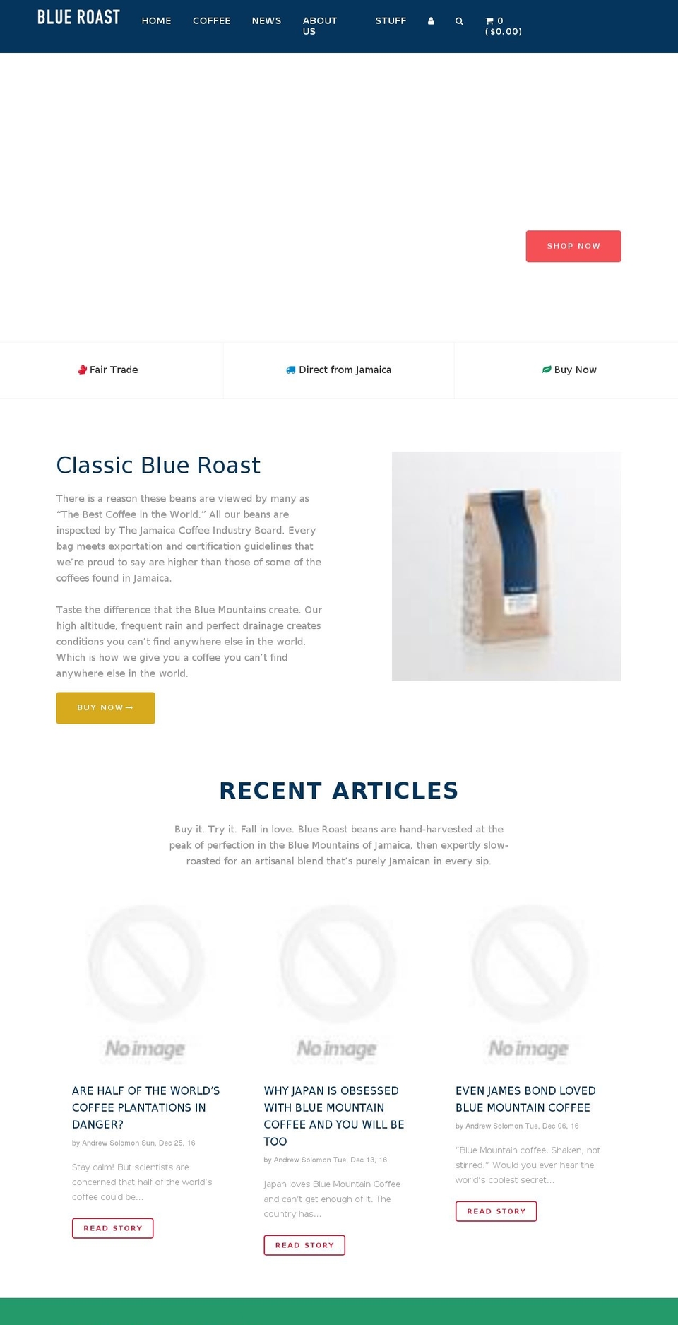 blueroast.com shopify website screenshot
