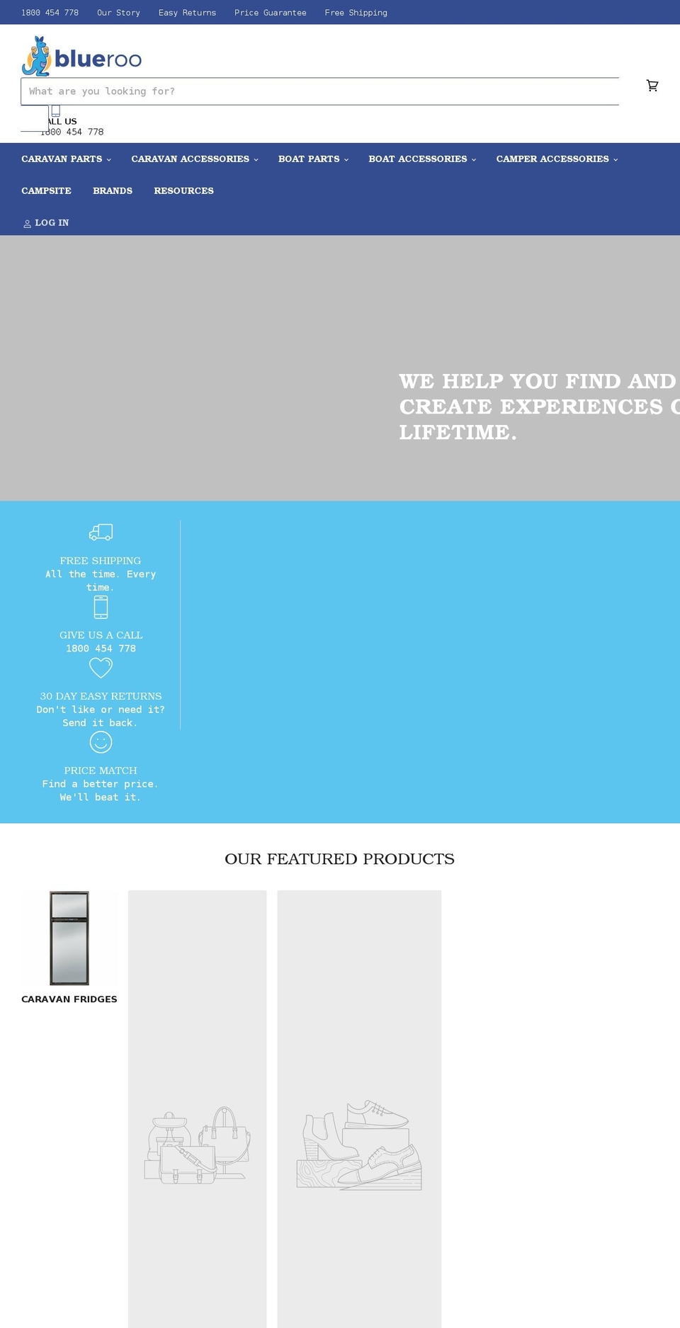 blueroo.com.au shopify website screenshot