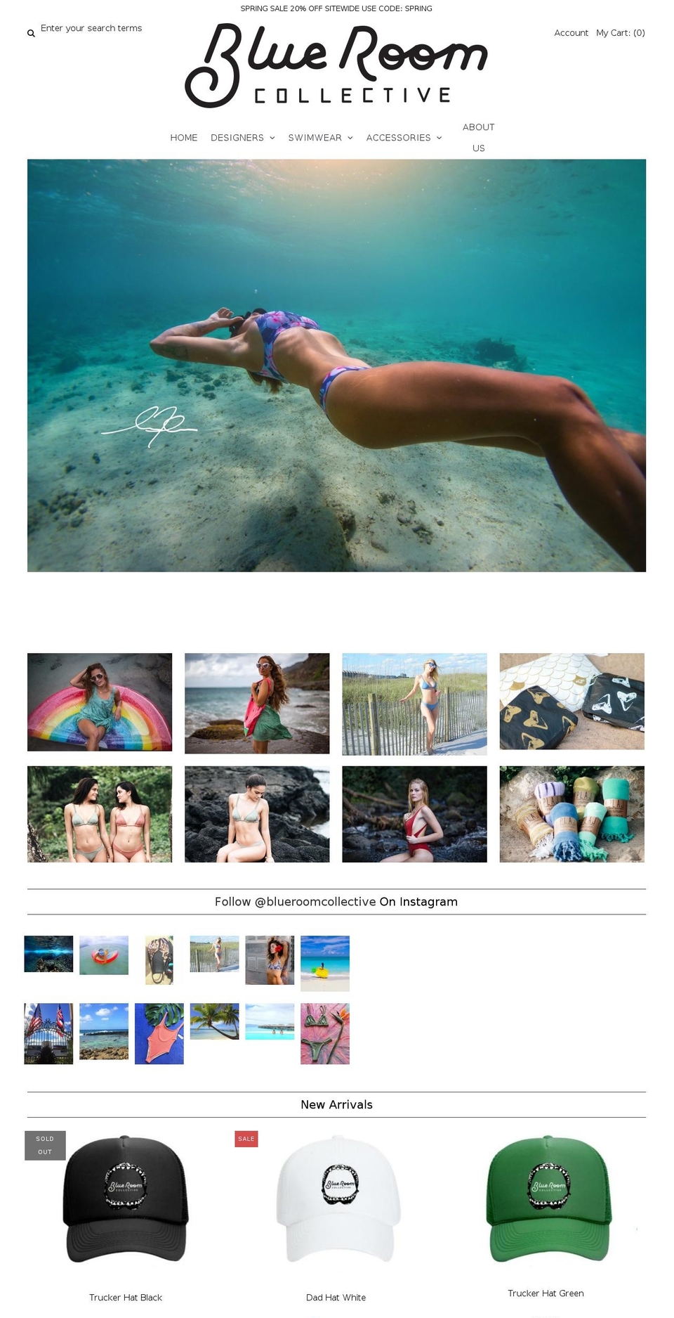 blueroomcollective.com shopify website screenshot
