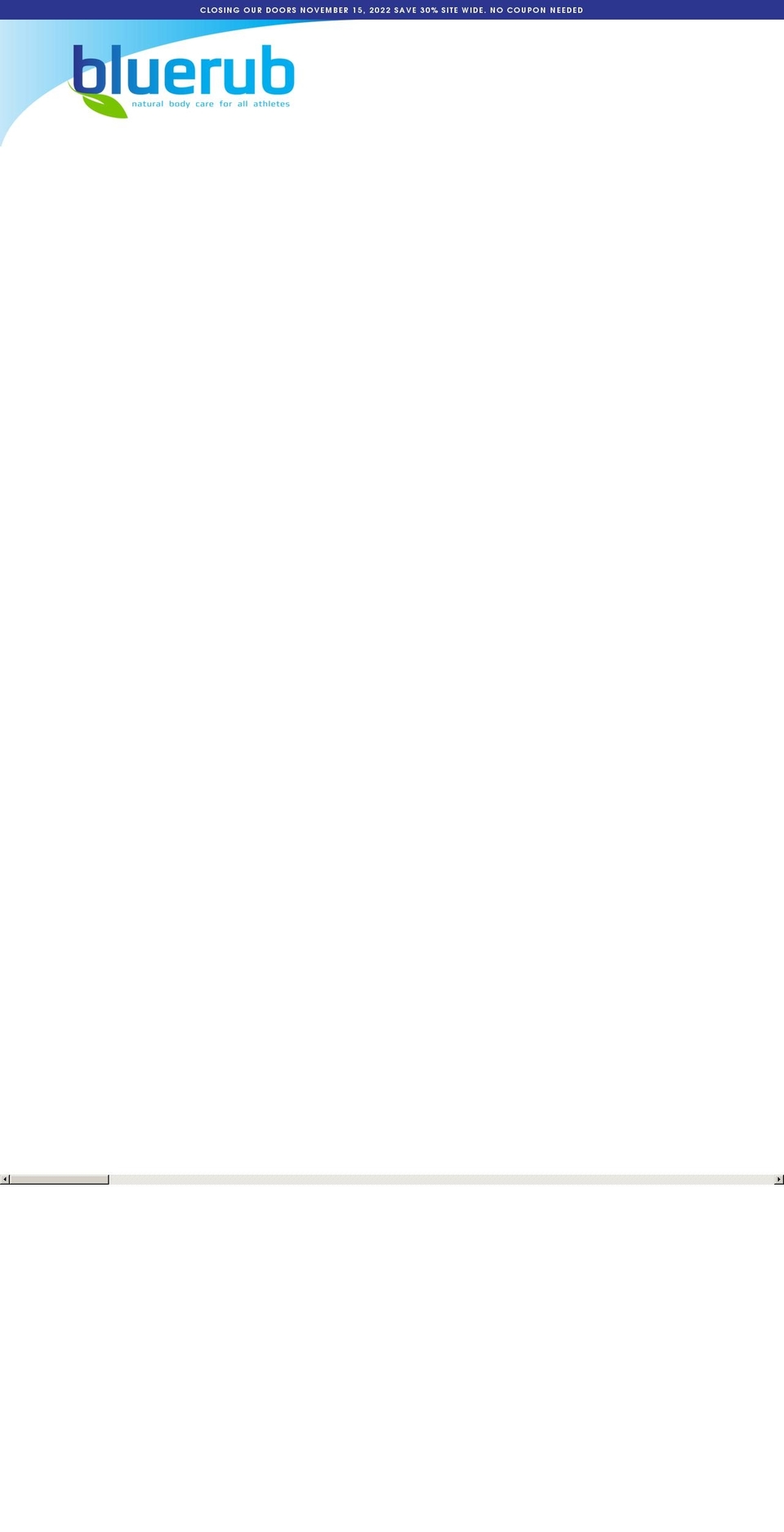 bluerub.com shopify website screenshot