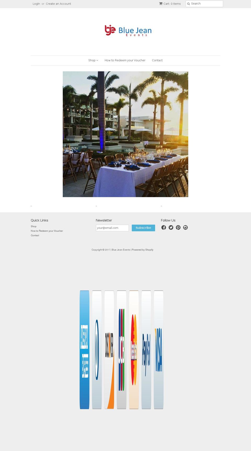bluesjeanbox.com shopify website screenshot