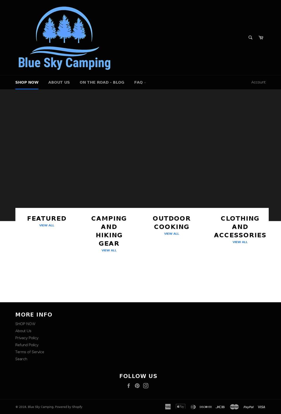 blueskyc.com — Shopify storefront screenshot