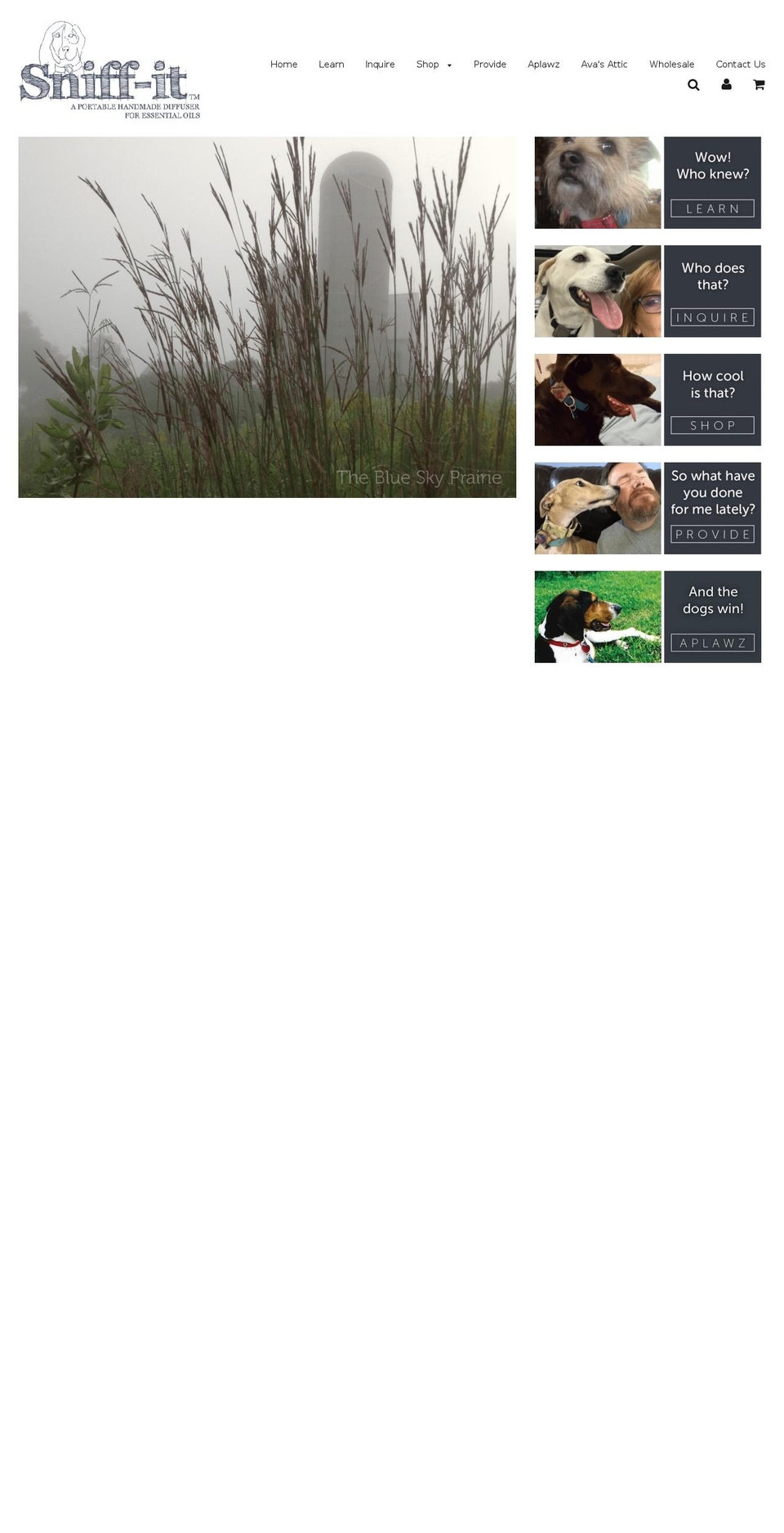 blueskyprairietextiles.com shopify website screenshot