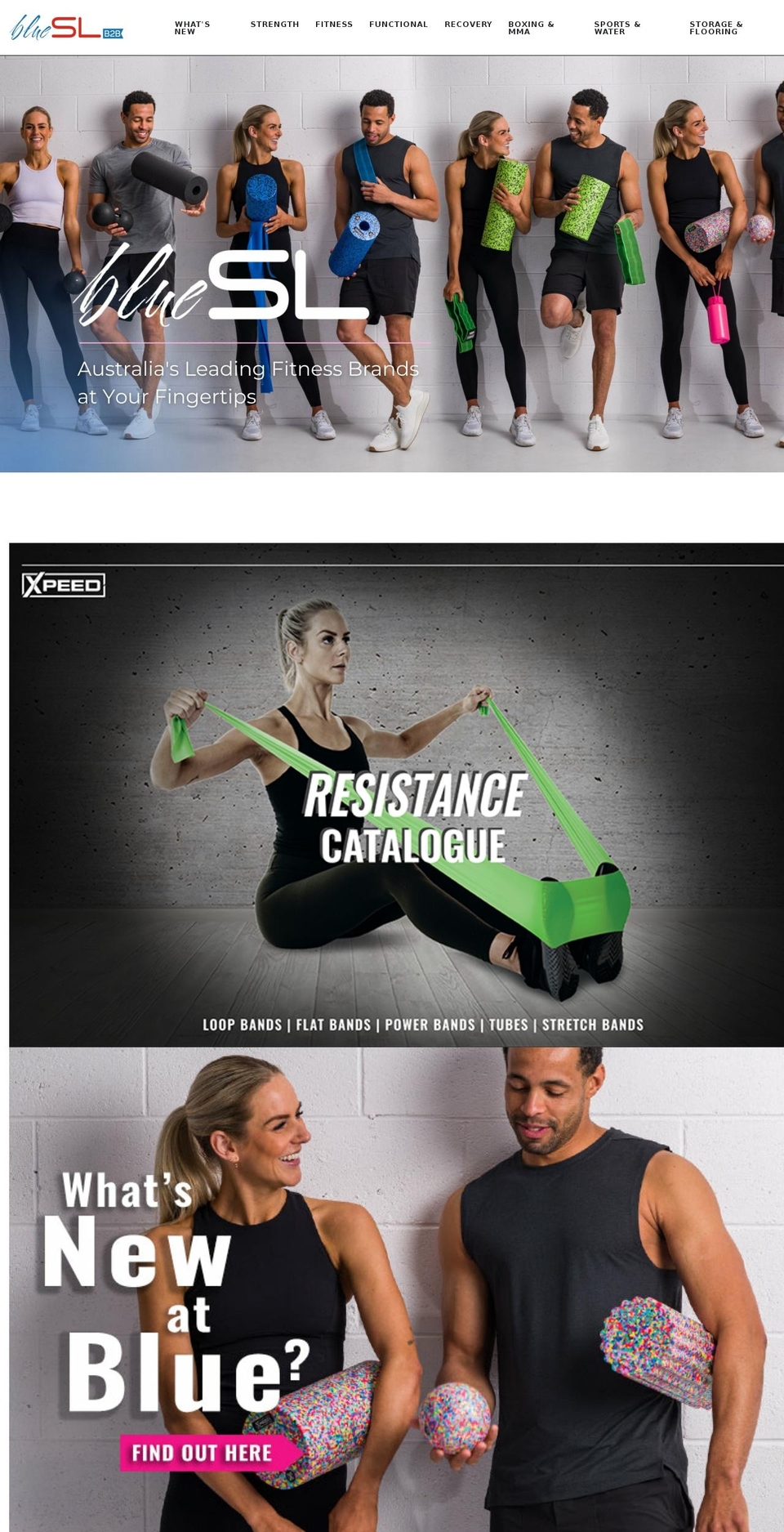 bluesl.com.au shopify website screenshot
